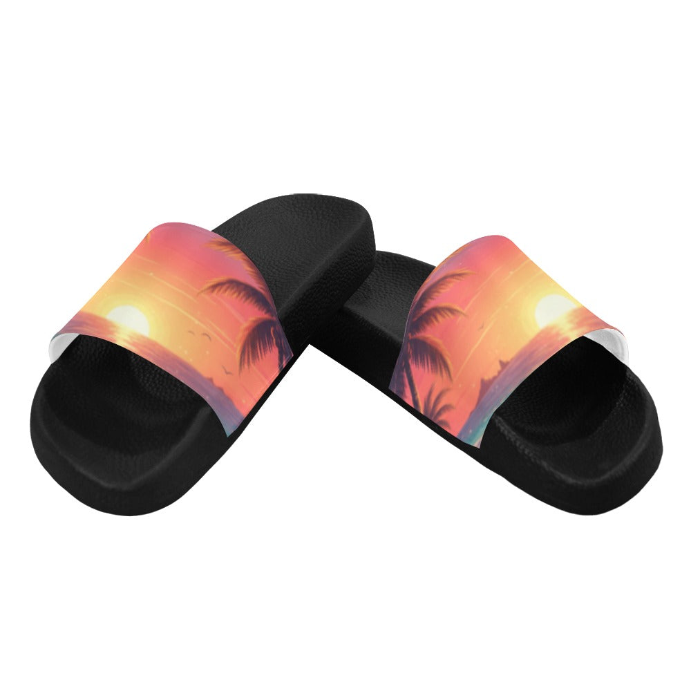 Unisex-Adults Tropical Beach Slides