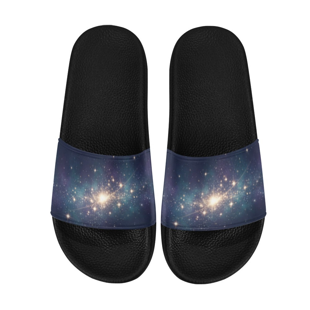Women's Galaxy Stars Slide Sandals(Model 057)