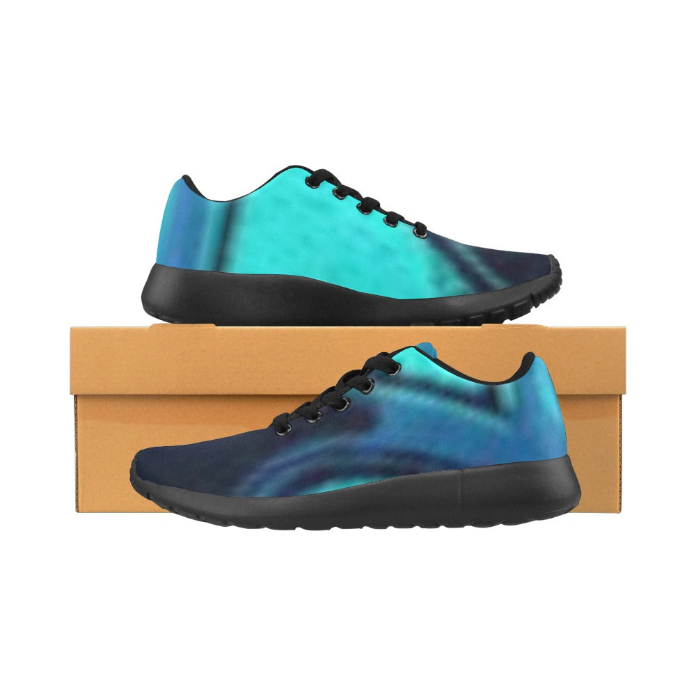 Ombre Pattern Women's Lightweight Sneakers – (Black)
