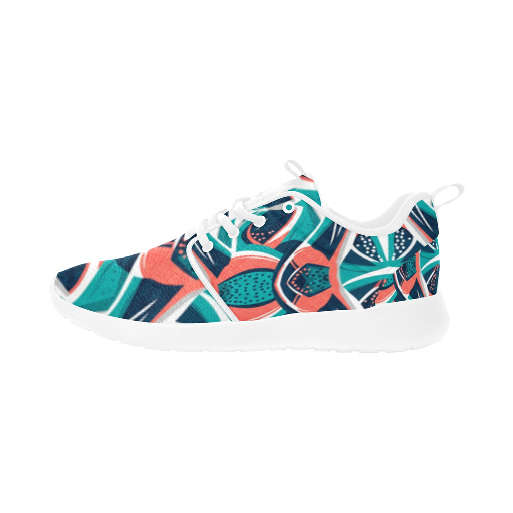 Teal Mosaic Women's Pull Loop Sneakers