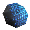 Bright Neon Stripes of Light  Semi-Automatic Foldable Umbrella (Model U12)