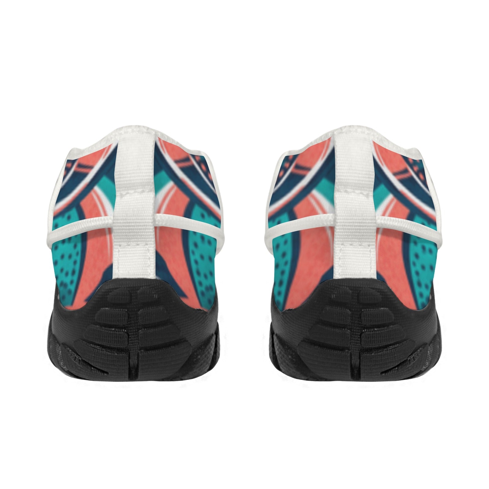 Women's Custom Print Fitness Shoes with Shoelaces – (White)