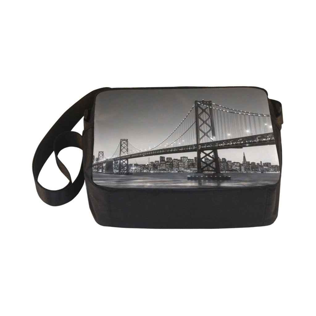 San Francisco Skyline and Bay Bridge at Sunset, California USA Classic Cross-body Nylon Bag (Model 1632)