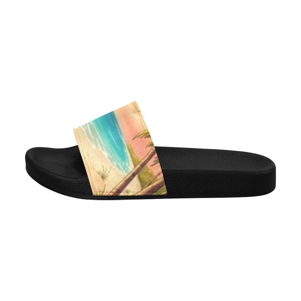 Women's Sunshine Palm Slide Sandals(Model 057)