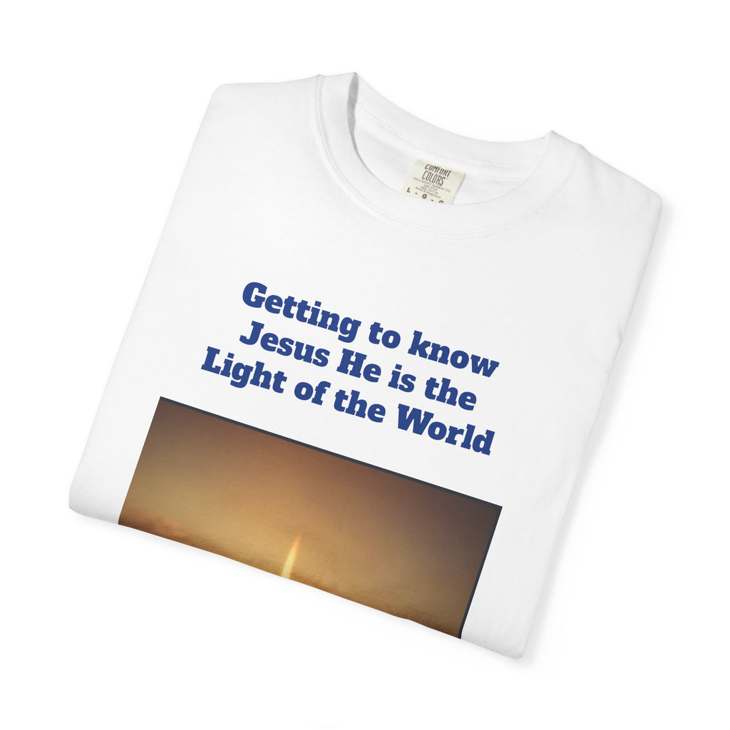 Getting to know Jesus Unisex Garment-Dyed T-shirt