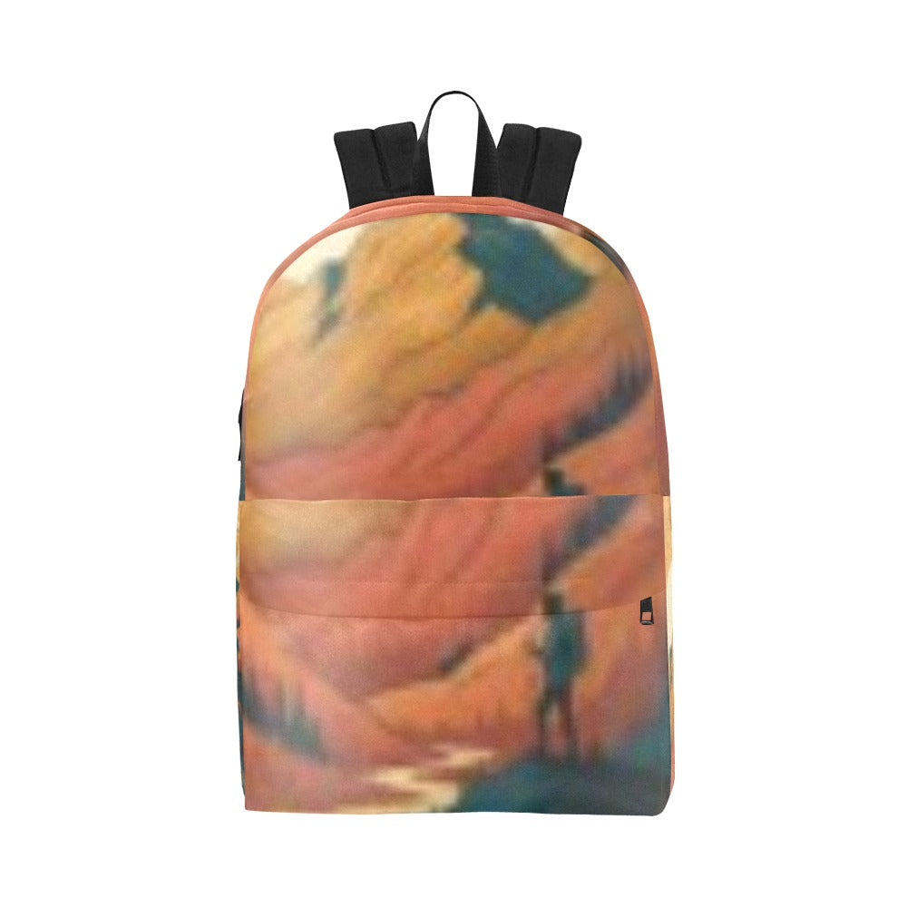 Geometric Arrow Unisex Nylon Backpack (Model 1673)