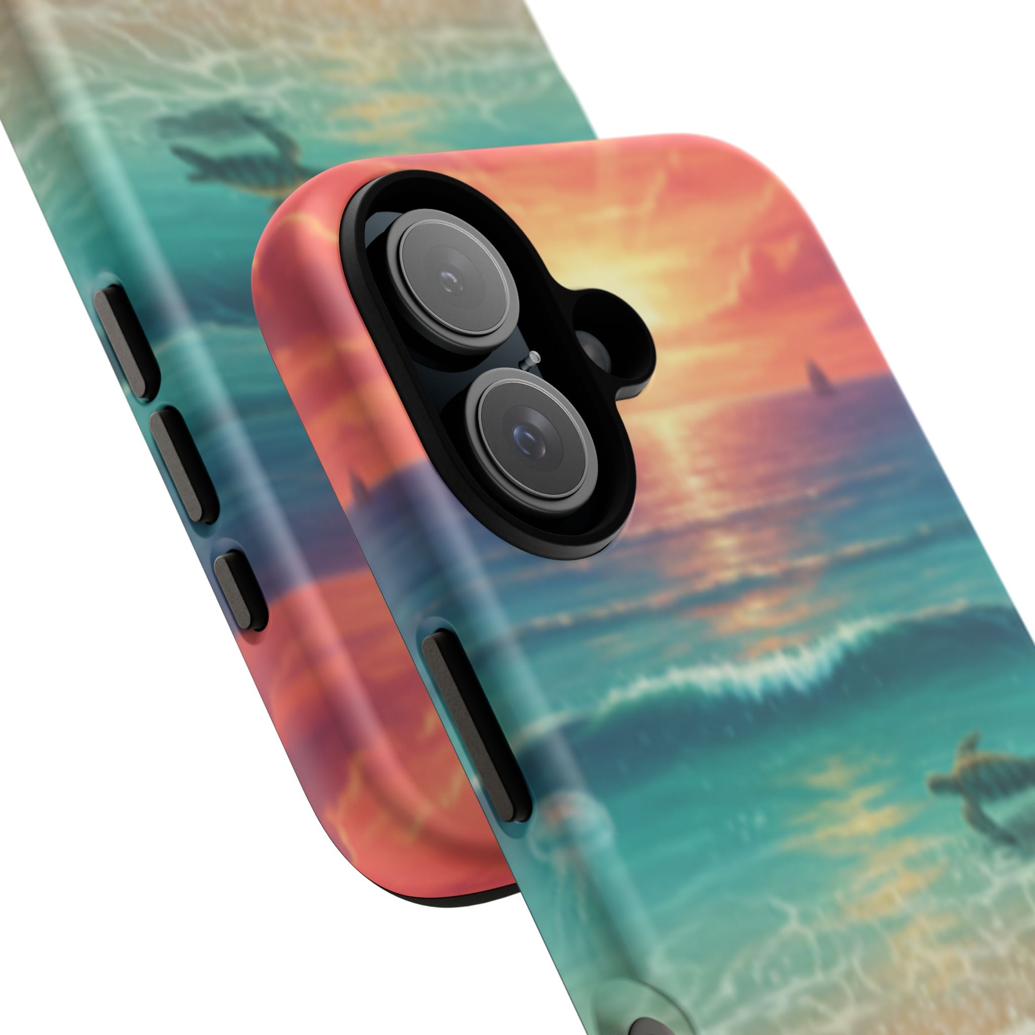 Compatible with iPhone 16 Sea Turtle and Shark Ocean Phone Cases