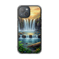 Compatible with iPhone 15,  Waterfall Landscape Phone Case | Clear Magnetic Impact Case