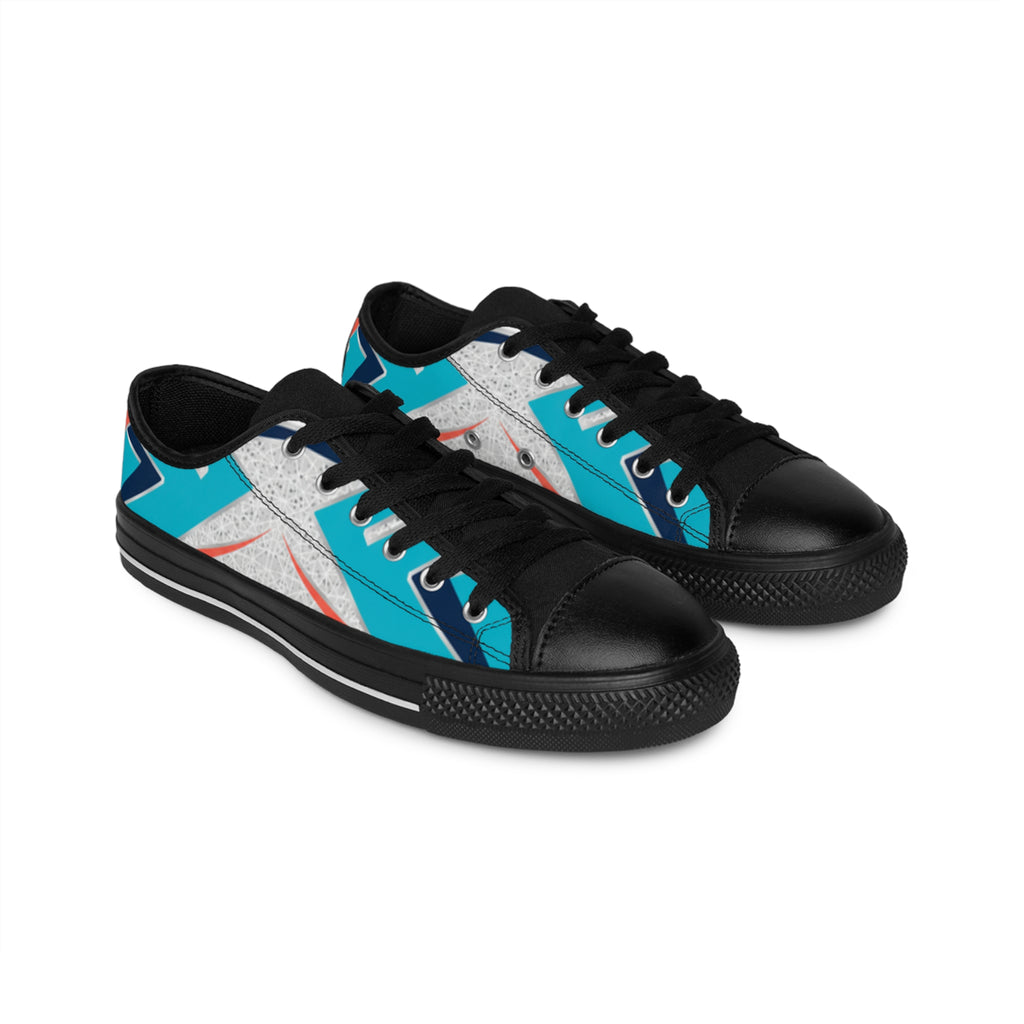 Colorful Geometric Arrow Sneakers Men's Sneakers | Graphic Low Top Shoe