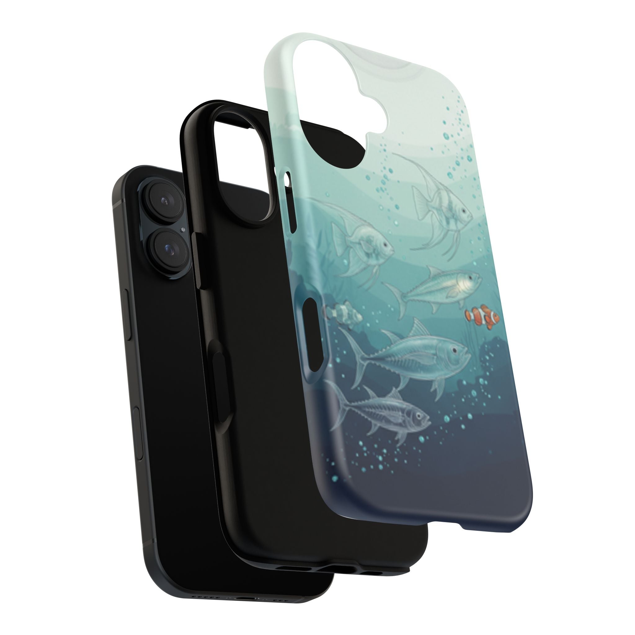 Compatible with iPhone 16 Ocean Fish Phone Case | Tough Case