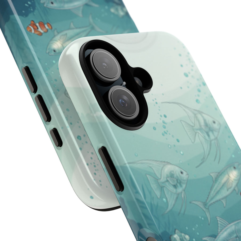 Compatible with iPhone 16 Ocean Fish Phone Case | Tough Case