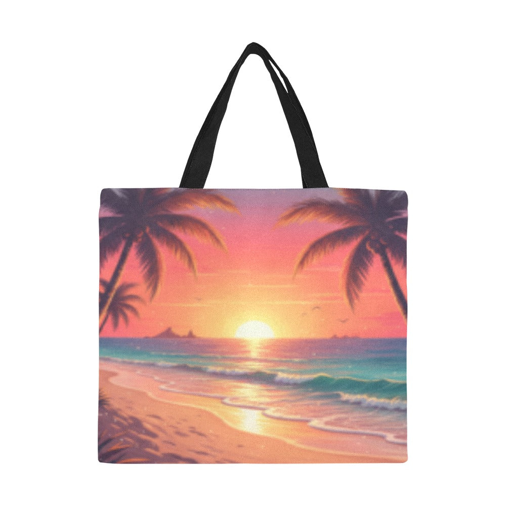 Sunshine Palm Tote Bag(Model1699)(Large)