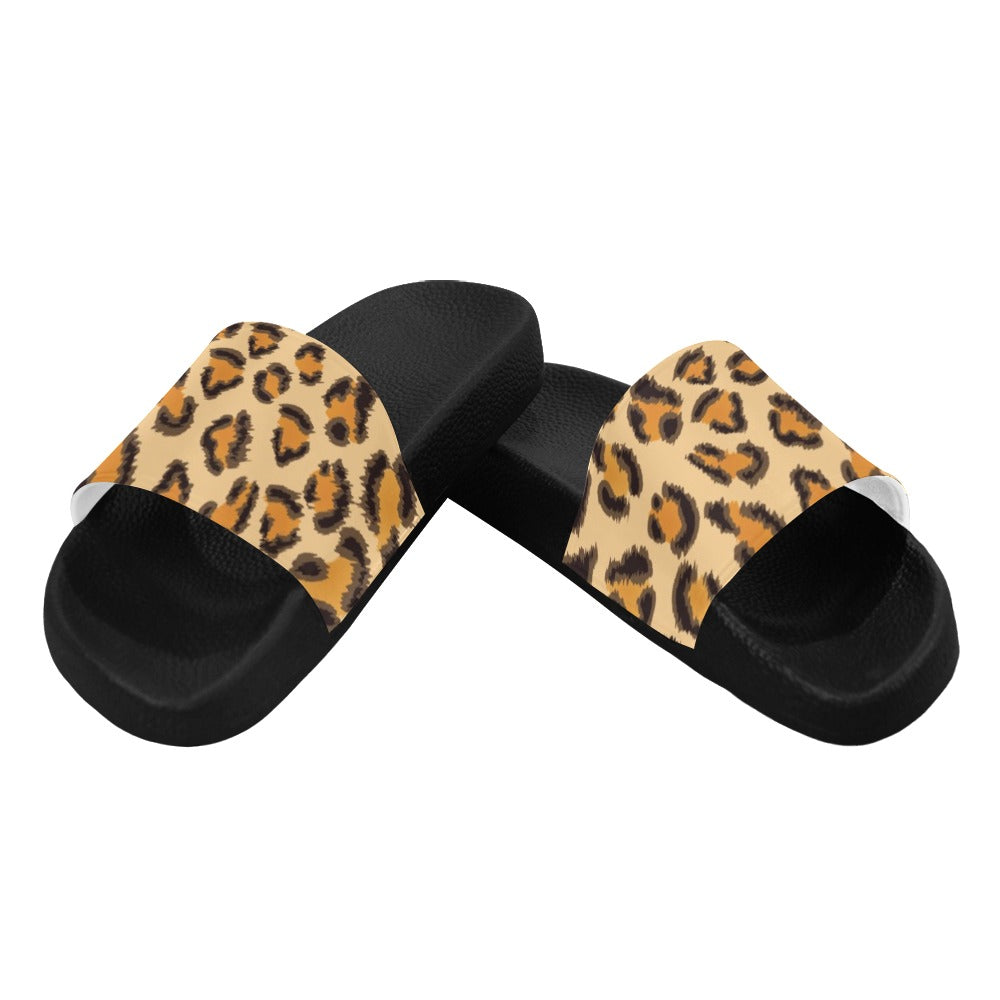 Women's Leopard Slide Sandals(Model 057)