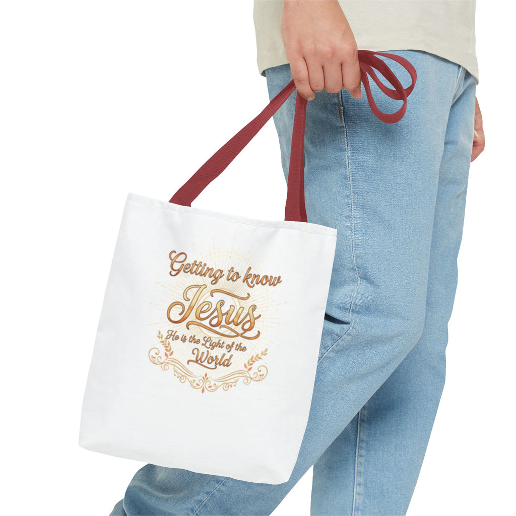 Getting to know Jesus Tote Bag