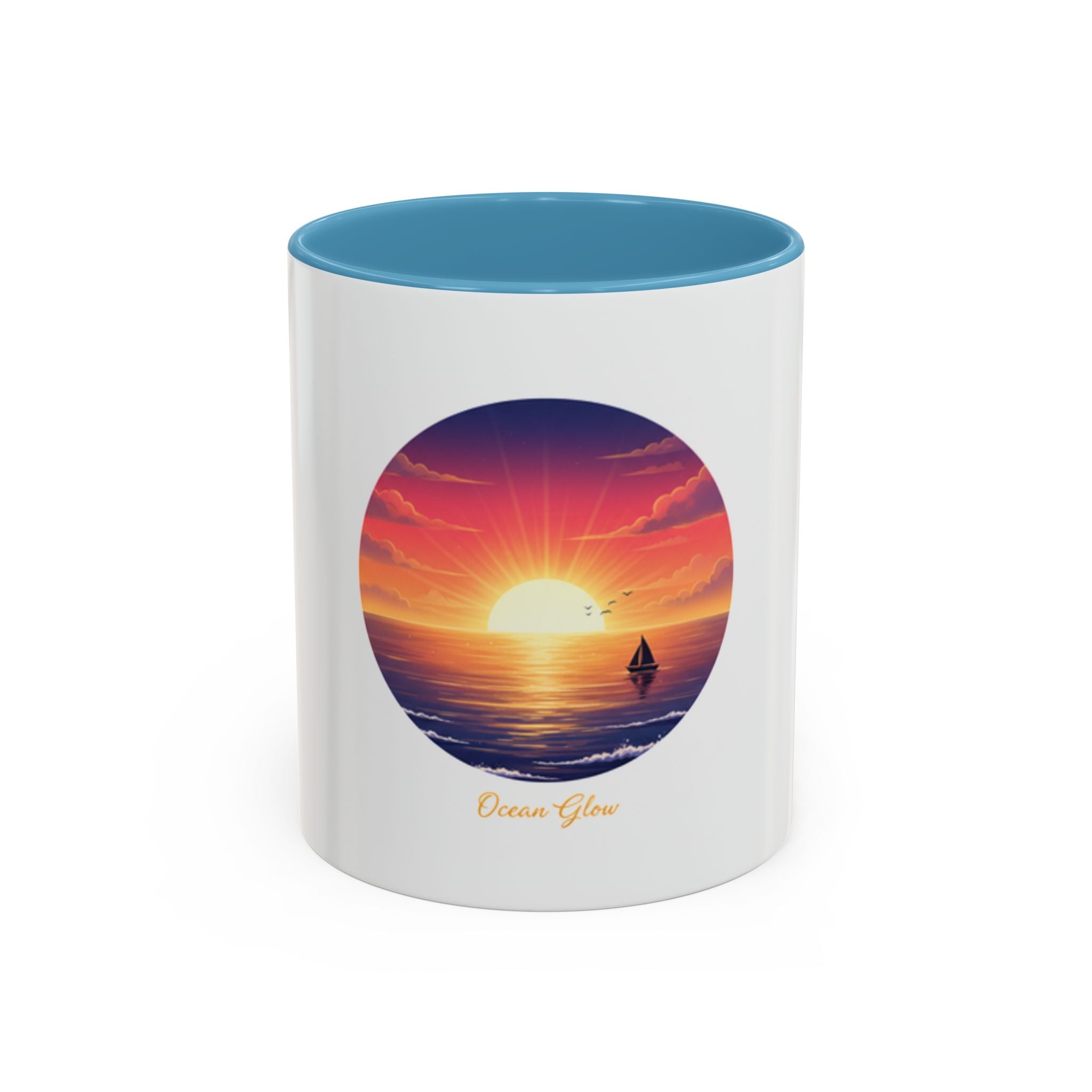 Ocean Glow Mug | Accent coffee mug 11oz 15oz