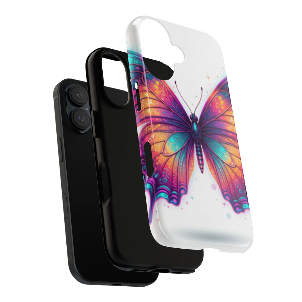 Compatible with iPhone 16 Colorful Butterfly Phone Case | Tough Case