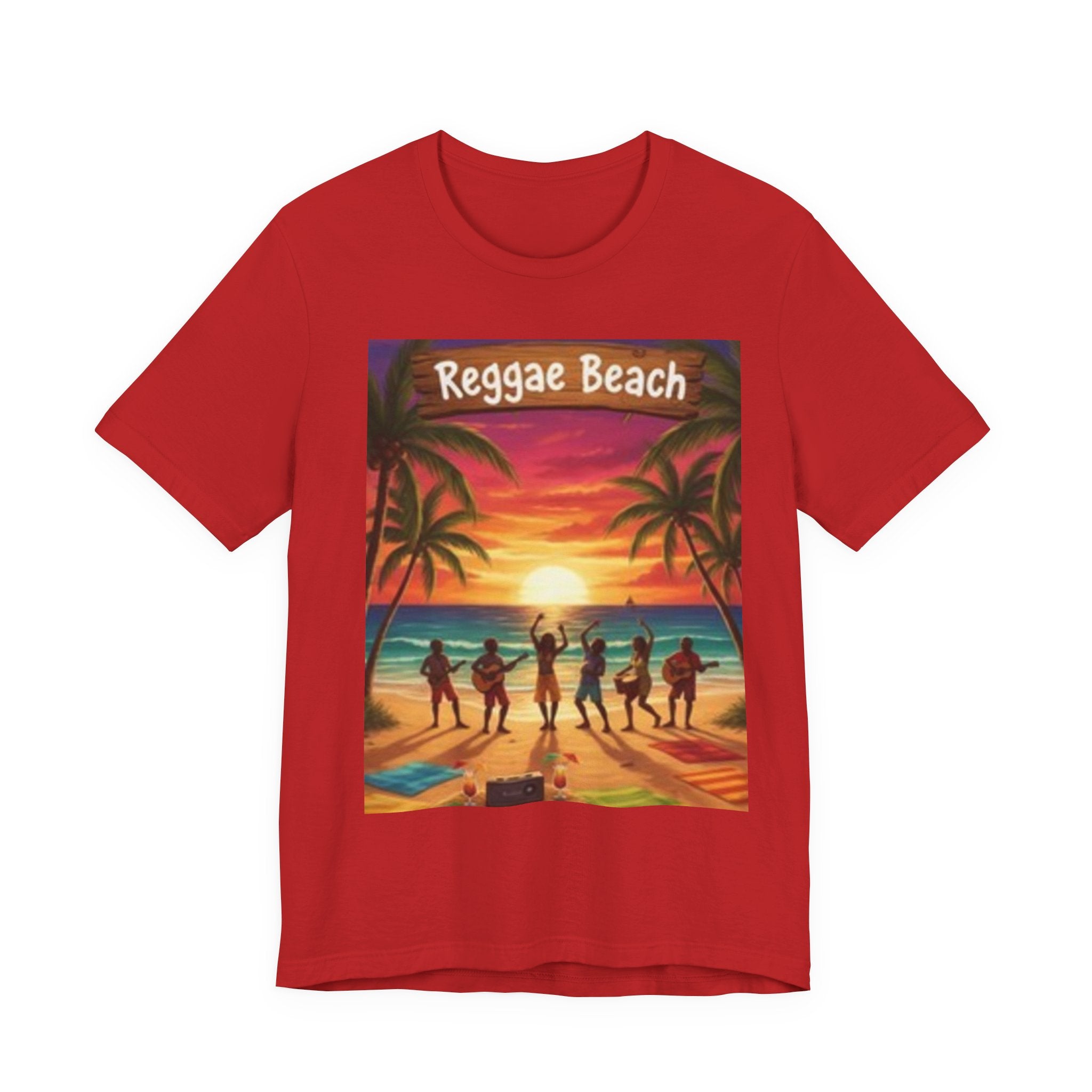 Reggae Beach Unisex Jersey Short Sleeve Tee