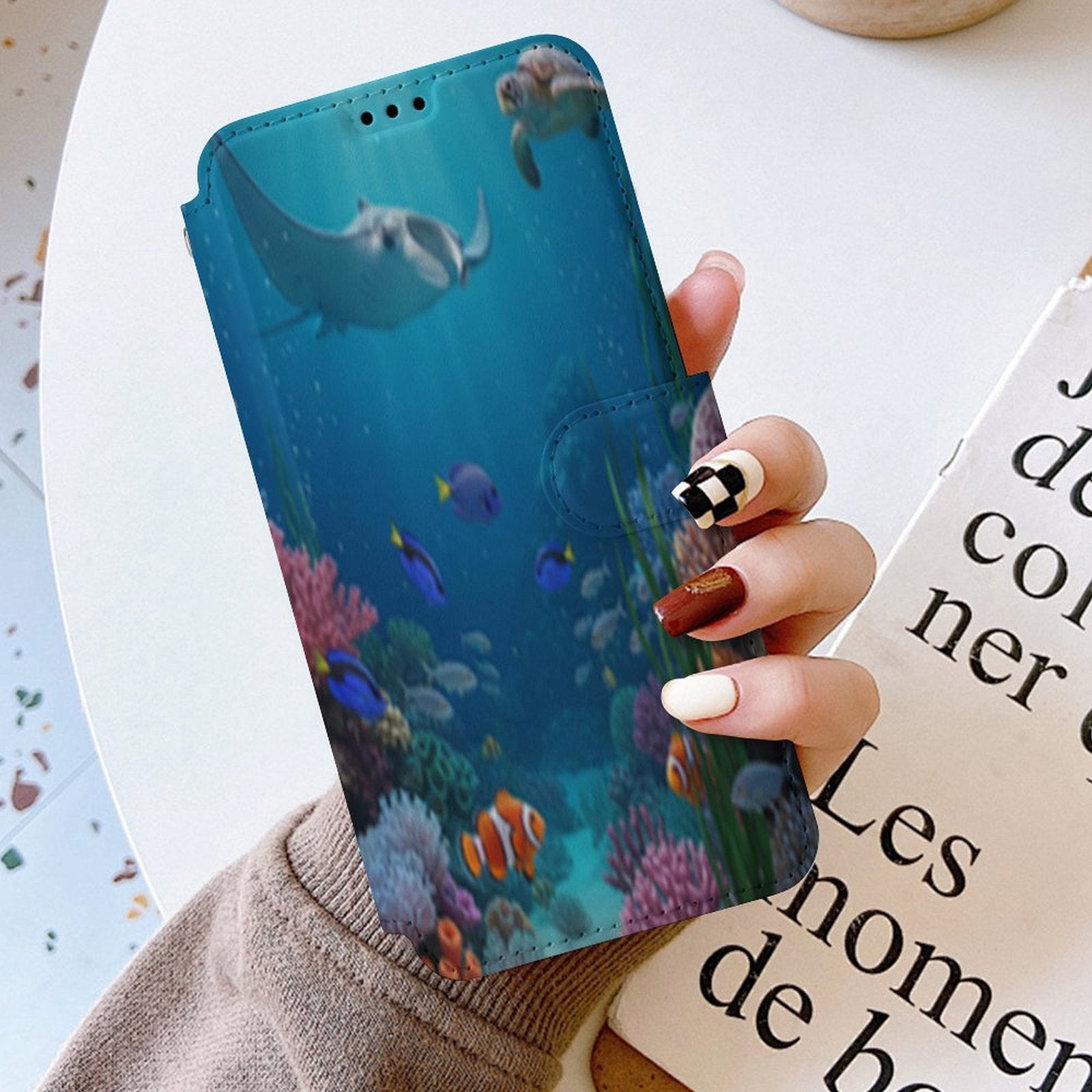 Ocean Flip Wallet Case for iPhone 17 Pro Max