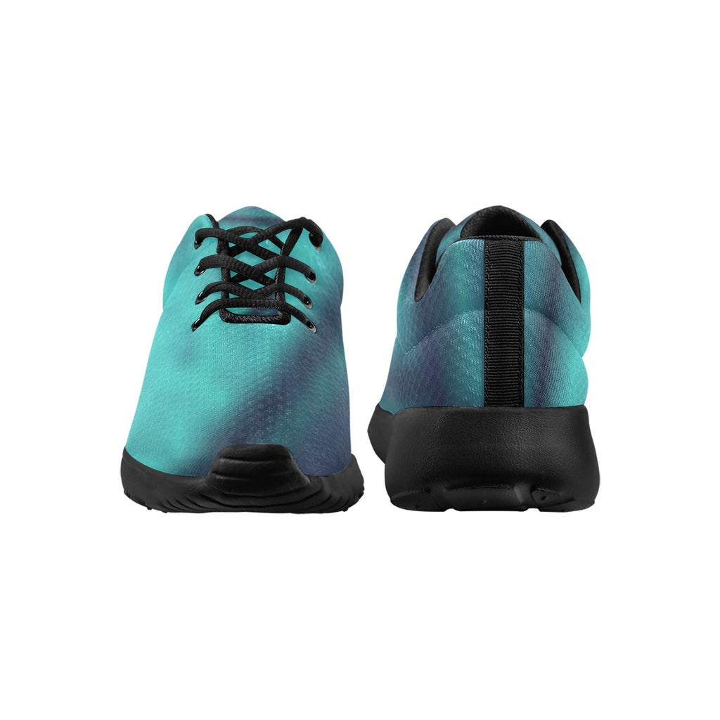 Women's All-Over Print Athletic Sneakers – (Black)
