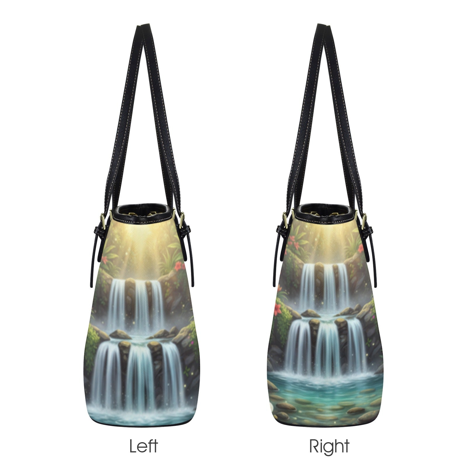 Water Forest Tote Handbag Bag-Small (Model 1640）