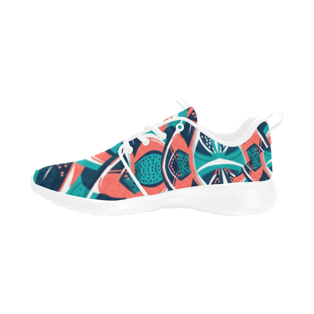 Teal Mosaic Women's Pull Loop Sneakers