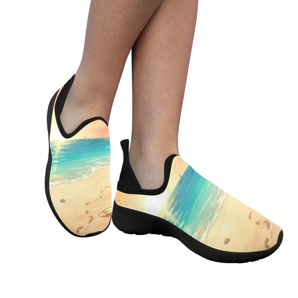Sunshine Beach Fly Weave Sneakers Drop-in-Heel for Women(Model 02002)