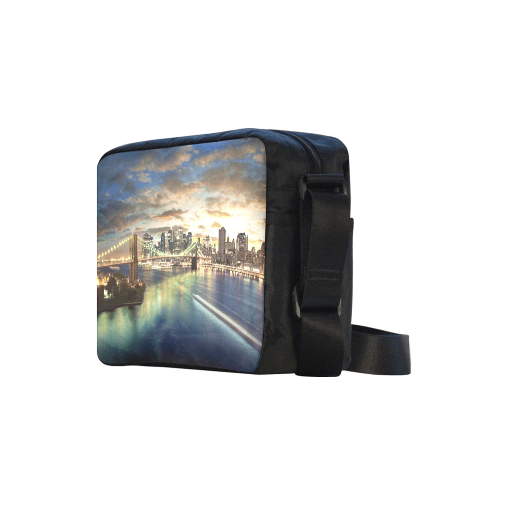 Amazing New York Cityscape  Classic Cross-body Nylon Bags (Model 1632)