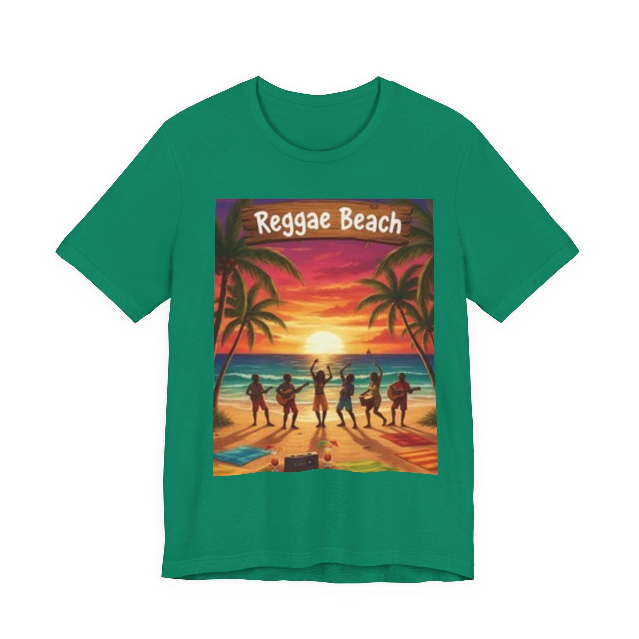 Reggae Beach Unisex Jersey Short Sleeve Tee