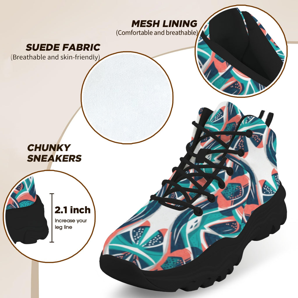 Women's High-Top Outdoor Chunky Sneakers –
