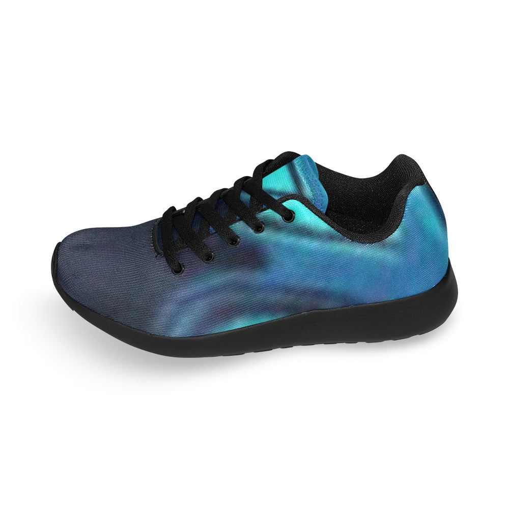 Ombre Pattern Women's Lightweight Sneakers – (Black)