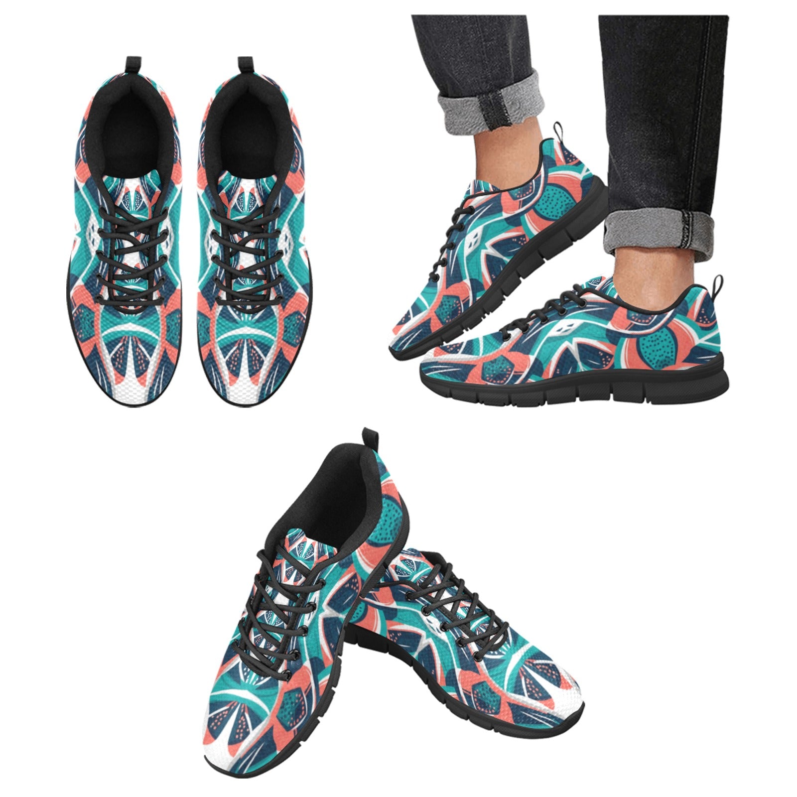 Abstract Print Women's Breathable Sneakers