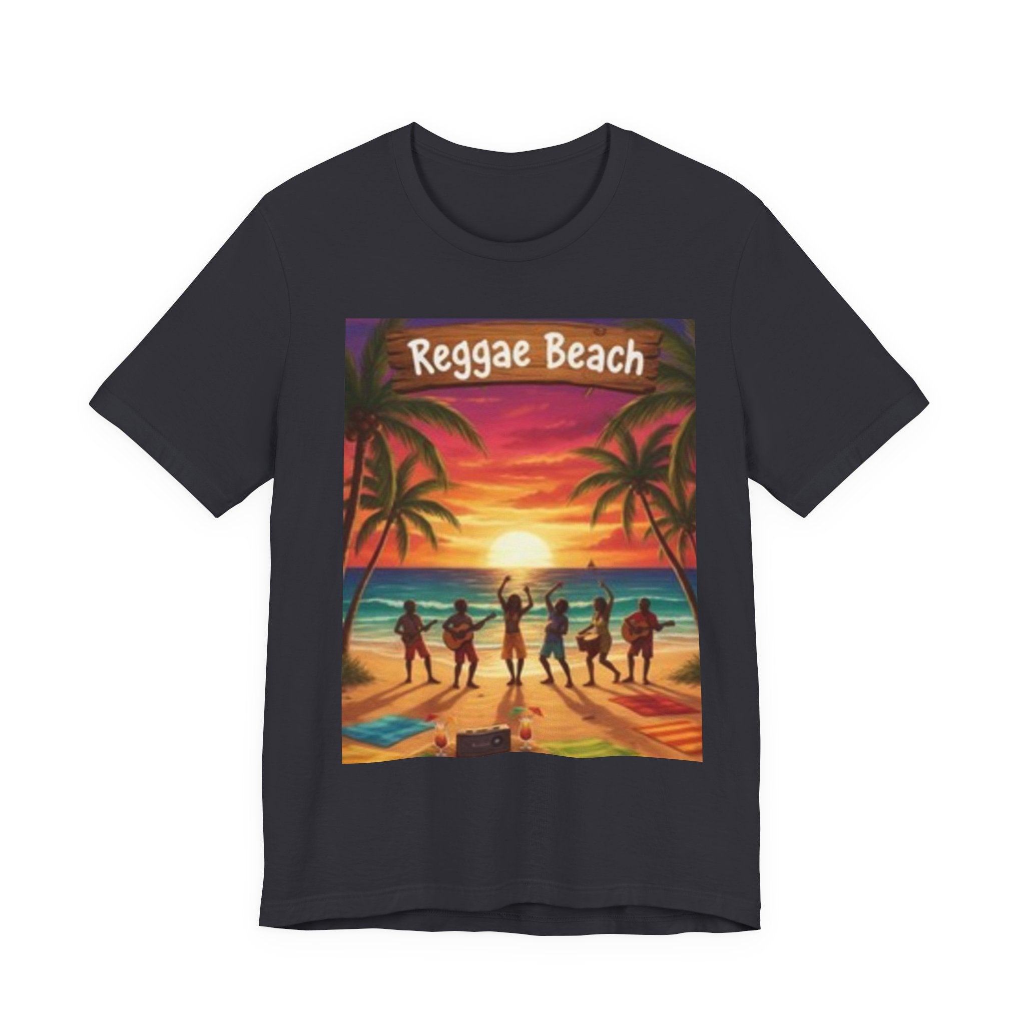 Reggae Beach Unisex Jersey Short Sleeve Tee