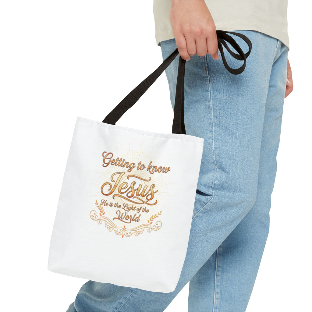 Getting to know Jesus Tote Bag