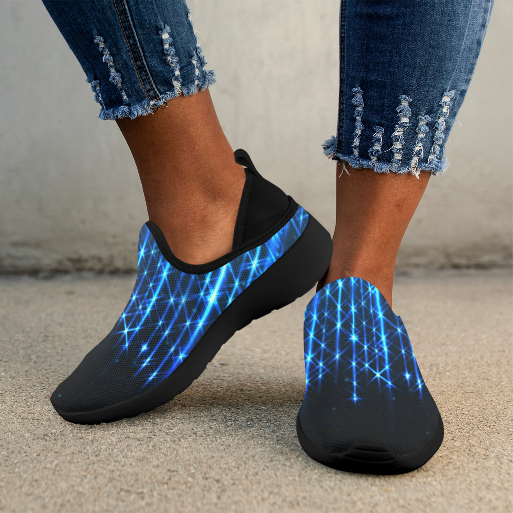 Fly Weave Sneakers Drop-in-Heel for Women(Model 02002)