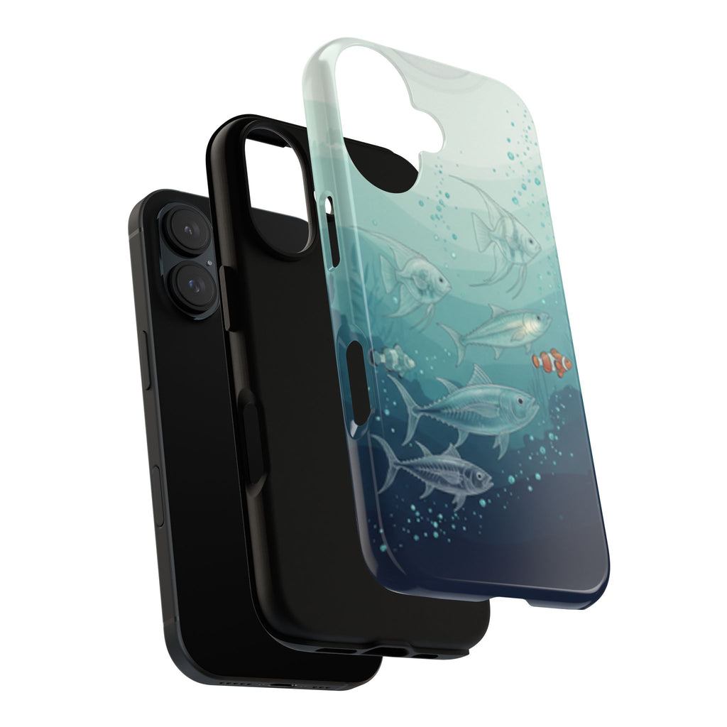 Compatible with iPhone 16 Ocean Fish Phone Case | Tough Case