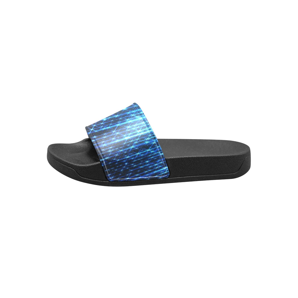 Kid's Bright Neon Stripes Slide Sandals(Model 057)