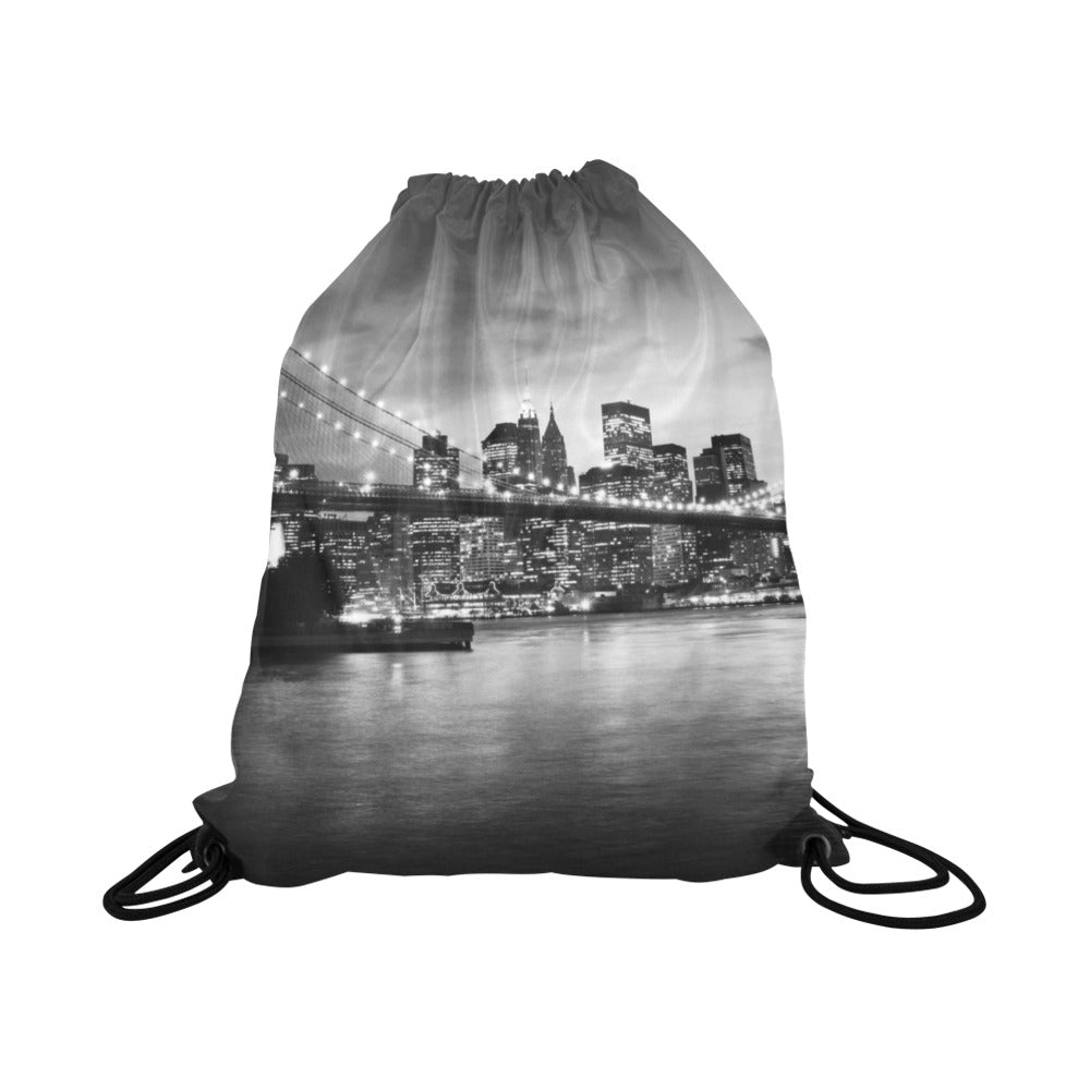 Newyork City Design Drawstring Bag (Model 1604) (Large)