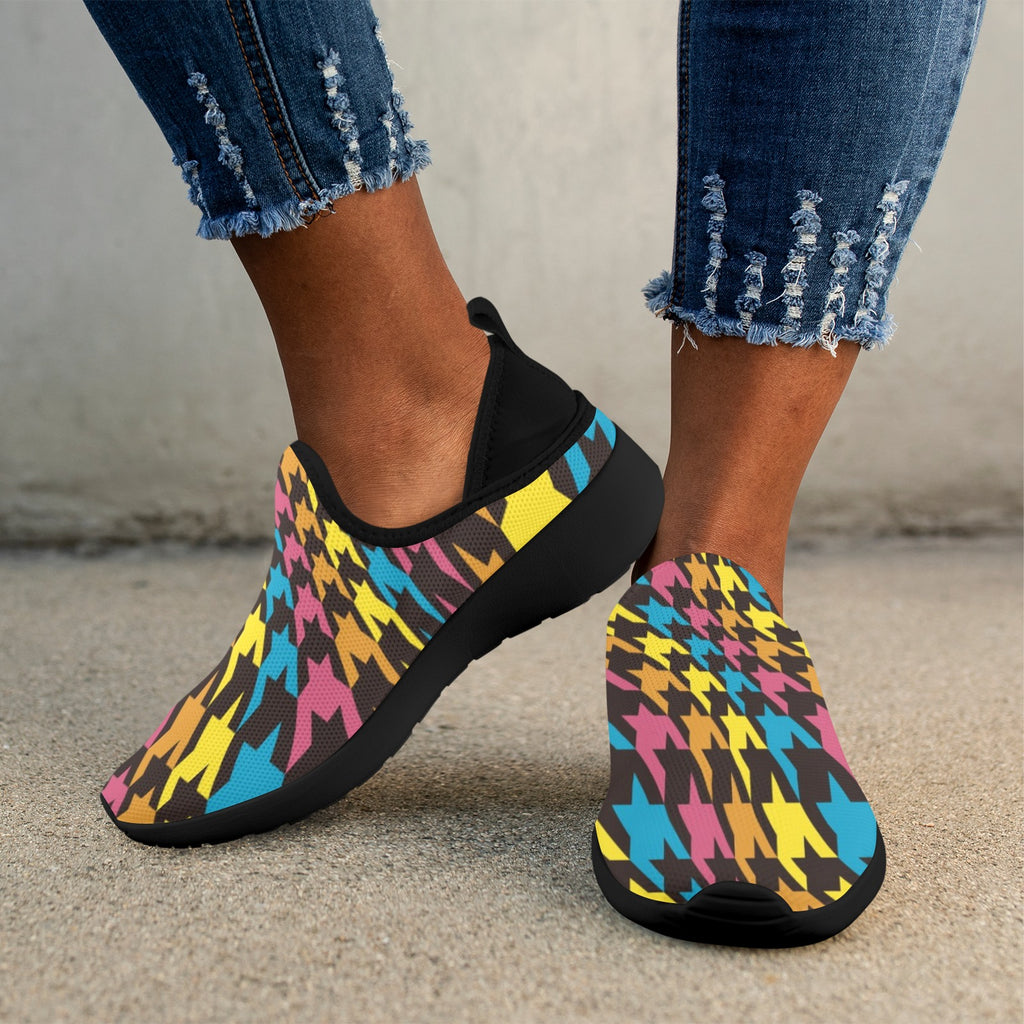 Fly Weave Sneakers Drop-in-Heel for Women(Model 02002)