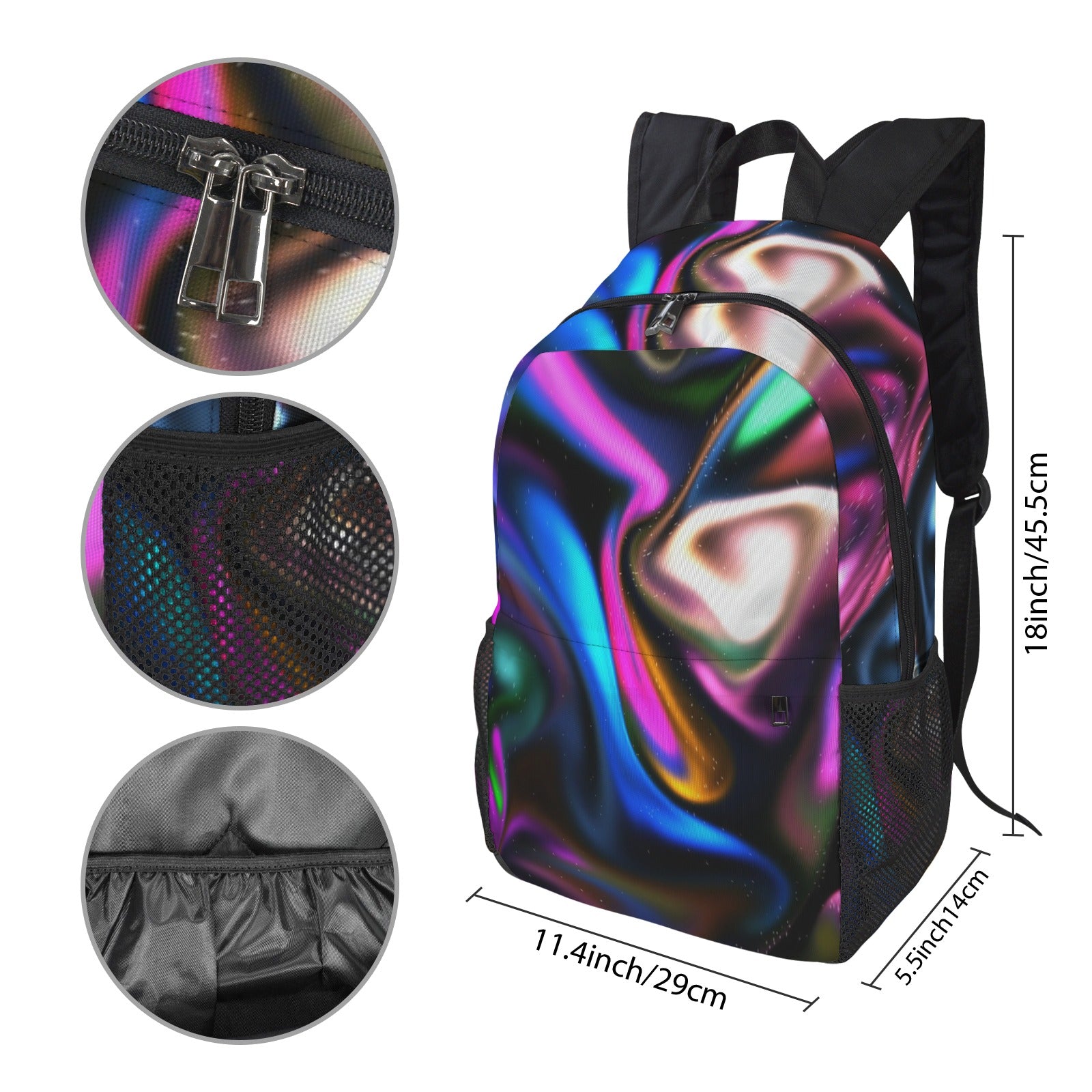Blurred Background Abstract Pattern Adult Casual Backpack (Model 1754)