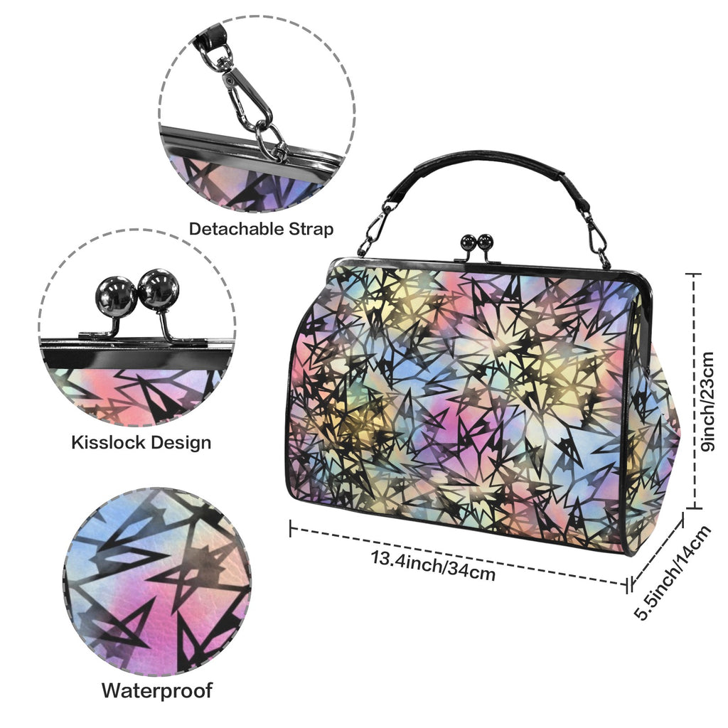 Kisslock Crossbody Shoulder Hand Bag-Large (Model 1752)