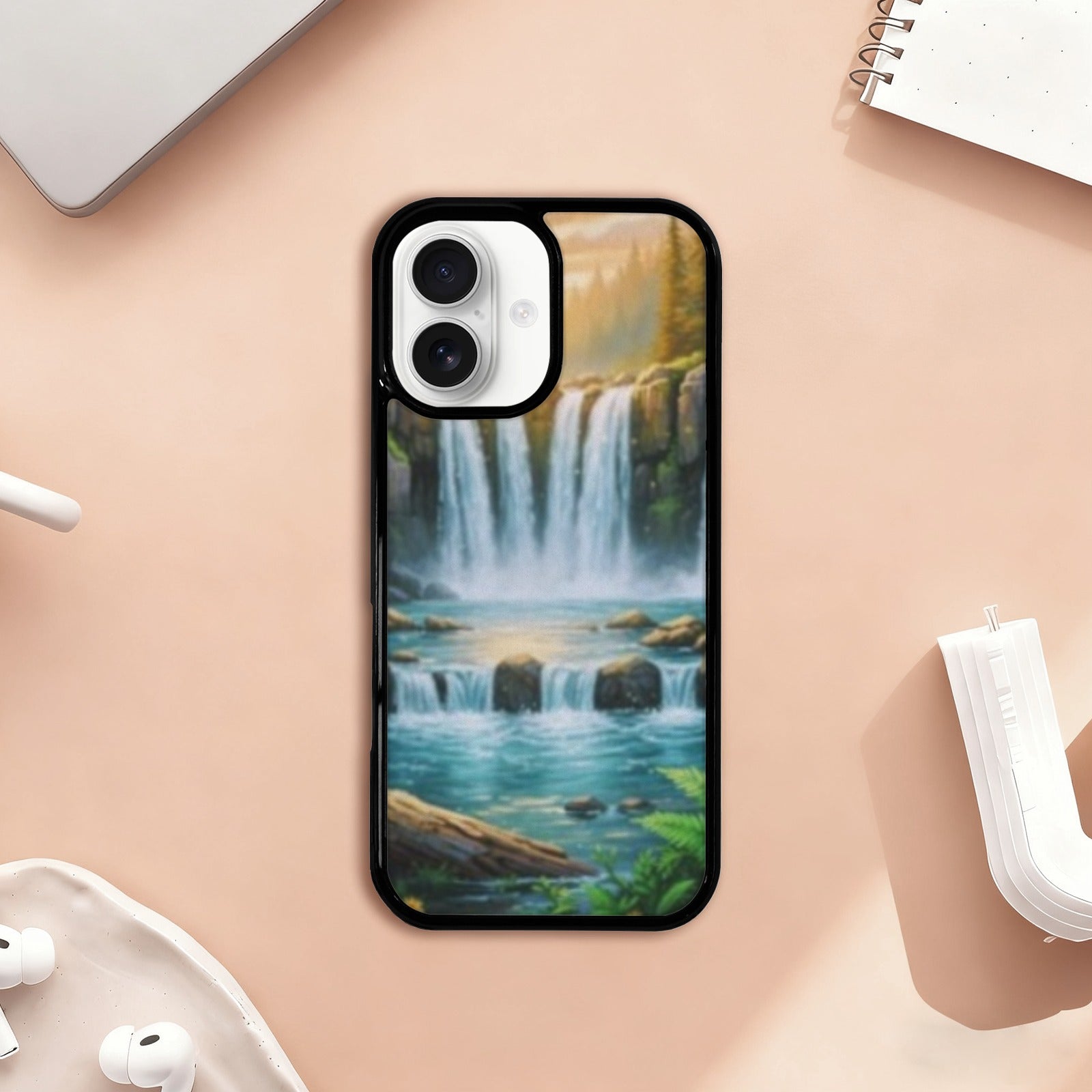 Sunset Waterfall iPhone 17 |