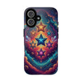 Compatible with iPhone 16 Cosmic Stars Galaxy Phone Case | Tough Phone Case