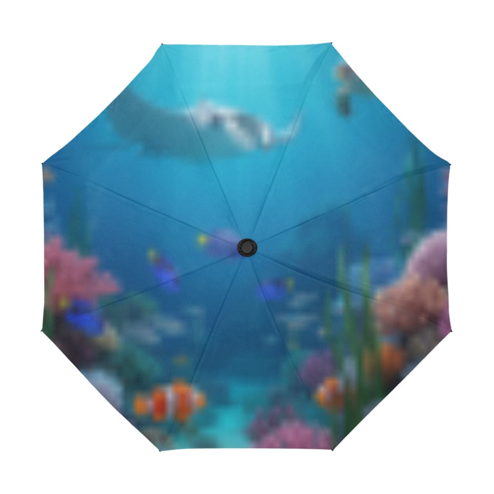 Ocean Anti-UV Auto-Foldable Umbrella (Model U09)