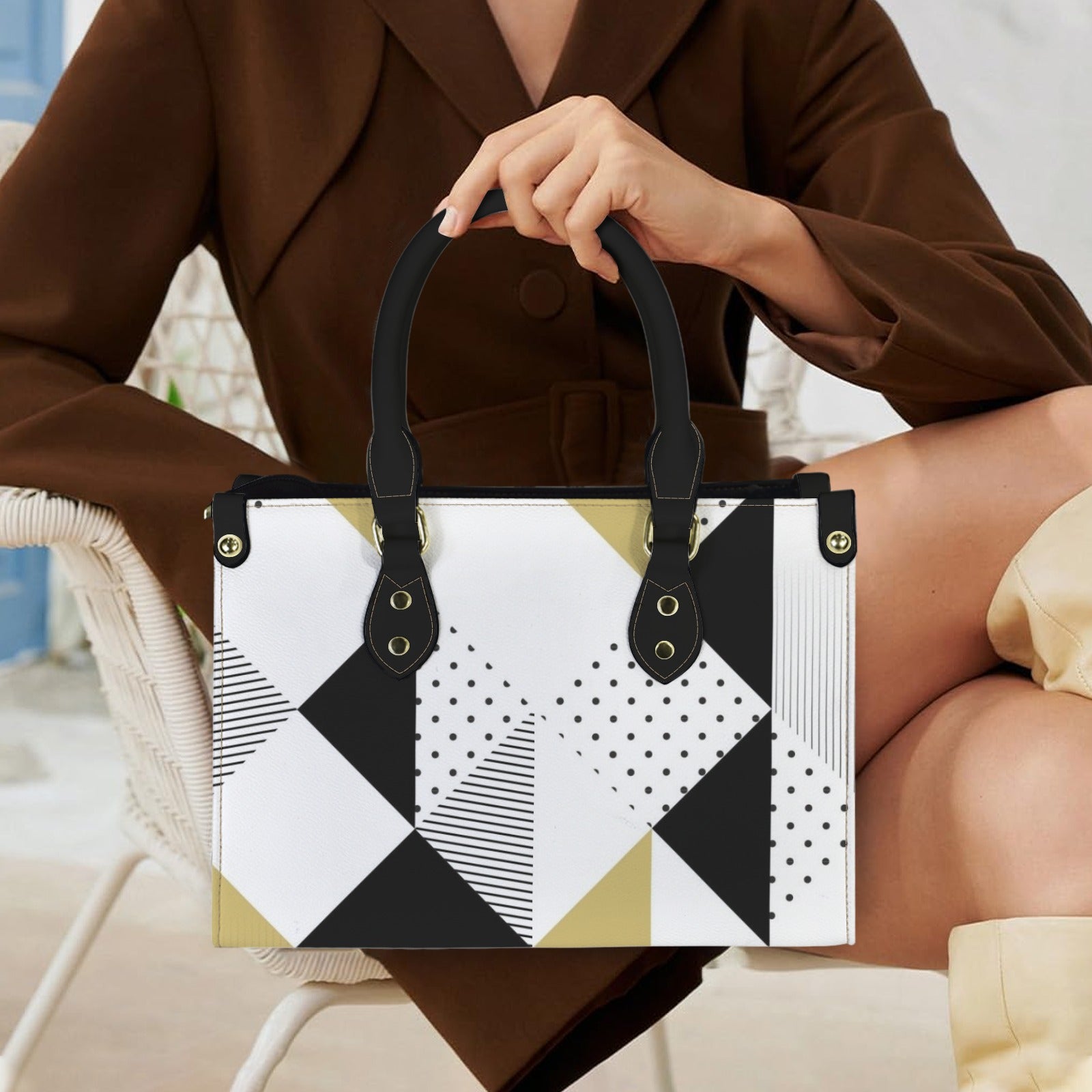 Abstract Seamless Pattern. Seamless Pattern with Triangles Custom Women's Handbag-Small (Model 1747)