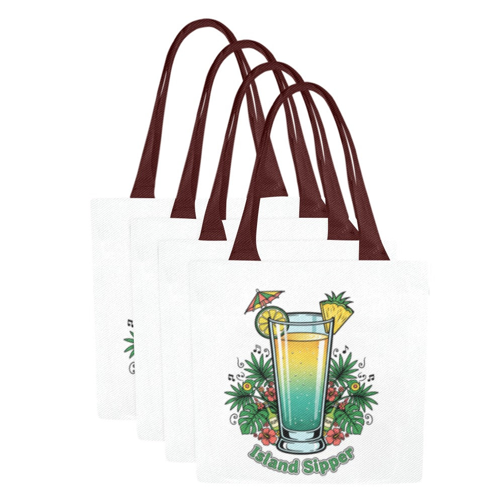 Island Sipper Tote Bag (Model1657) (Set of 4)