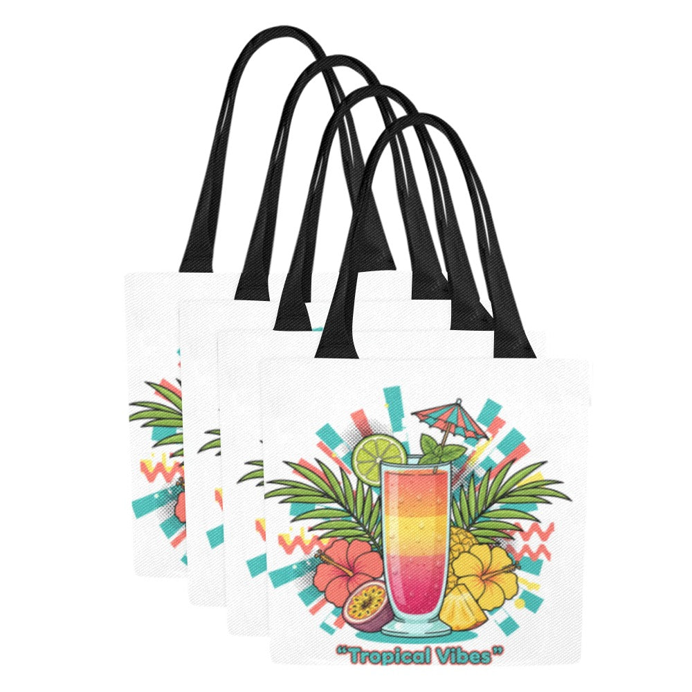 Tropical Vibes Tote Bag (Model1657) (Set of 4)