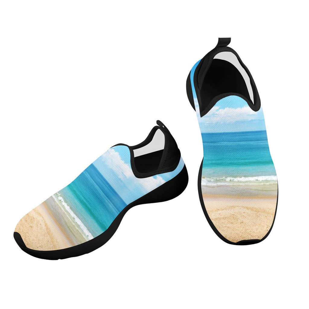 Seascape Fly Weave Sneakers Drop-in-Heel for Women(Model 02002)
