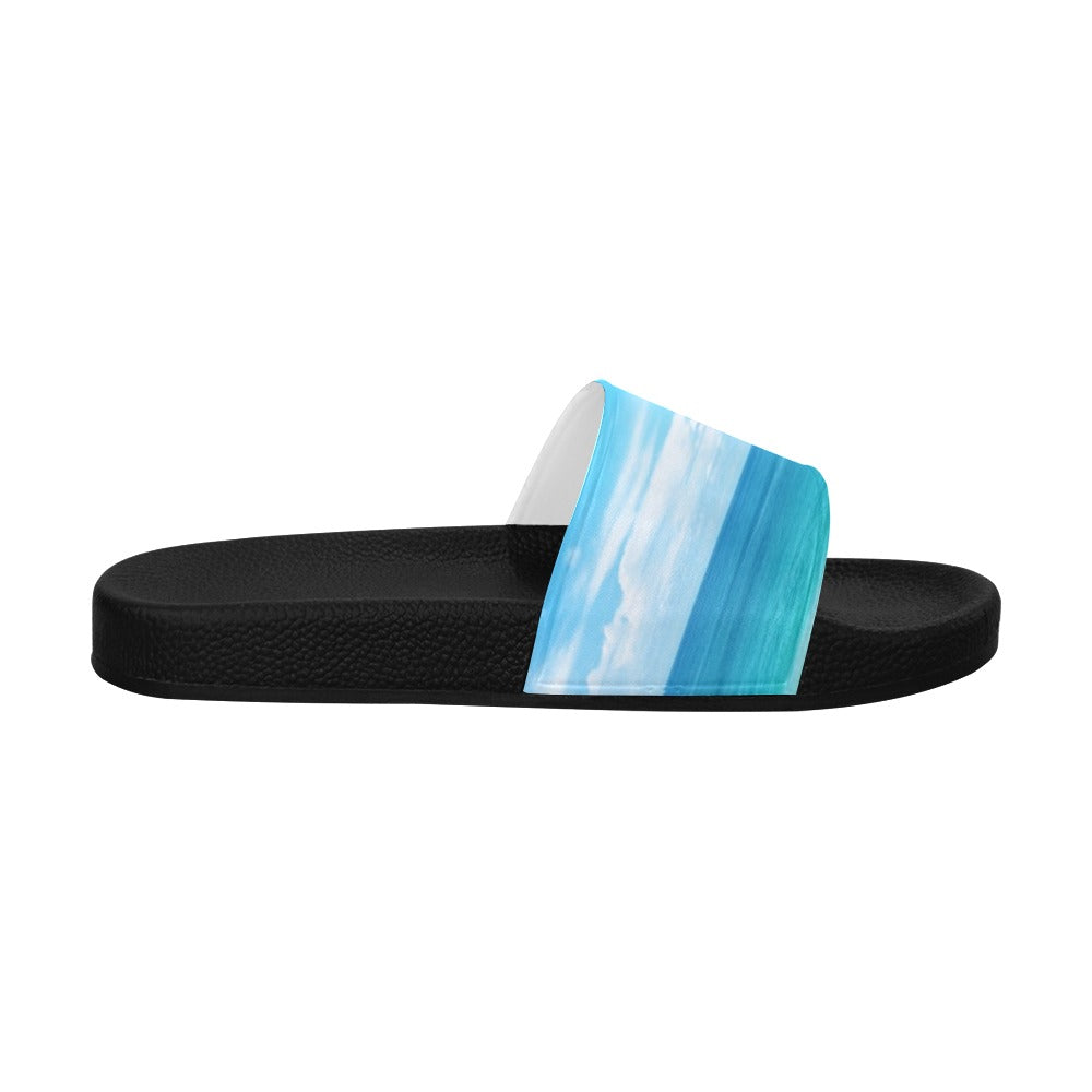 Men's Beautiful Seascape Slide Sandals(Model 057)