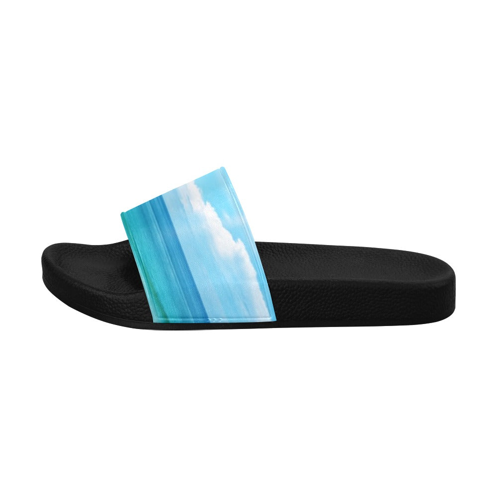 Men's Beautiful Seascape Slide Sandals(Model 057)