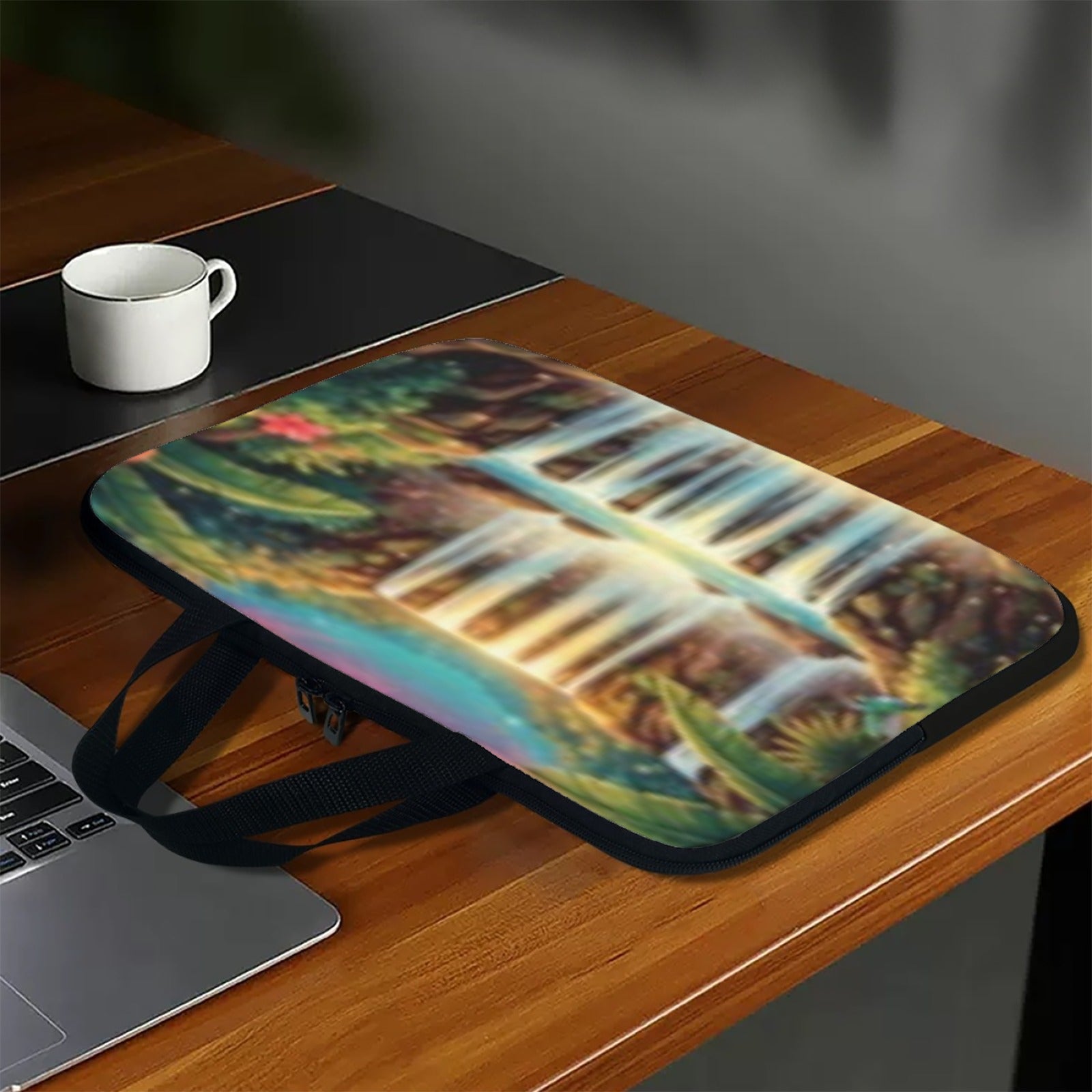 Waterfall Forest Laptop Bag with Handle 15inch